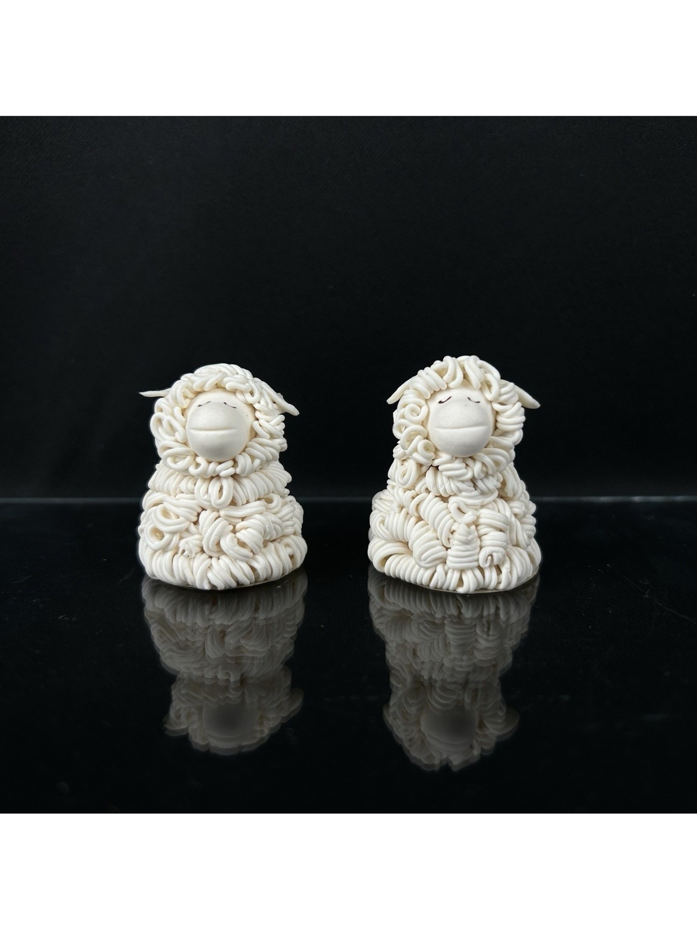 Kneeded Angels Nativity Sheep Set of 2 by Carol A. Graziano & Pavilion Gifts
